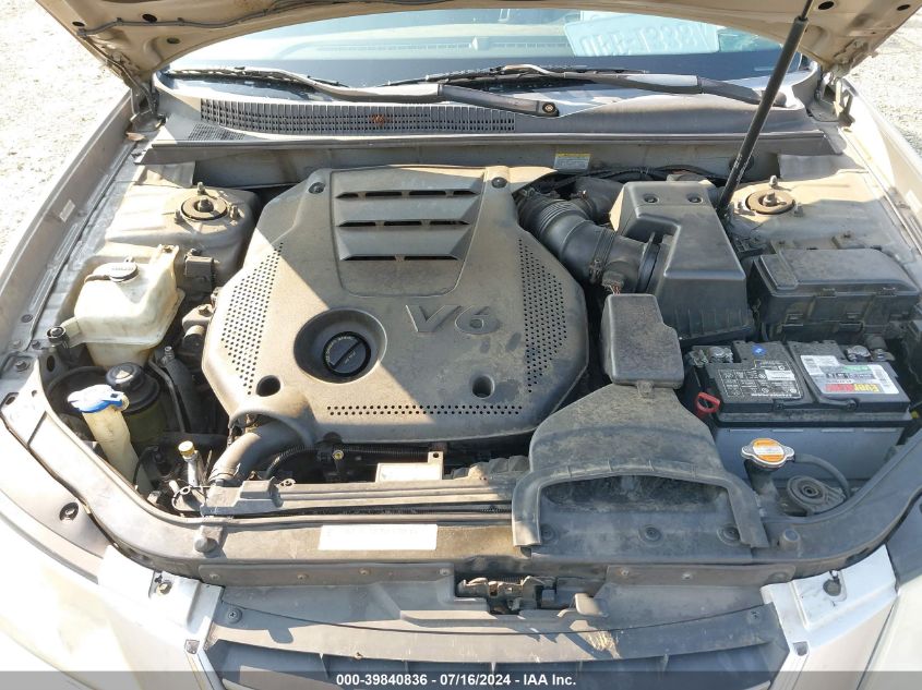 2010 Hyundai Sonata Limited V6 VIN: 5NPEU4AF3AH618440 Lot: 39840836