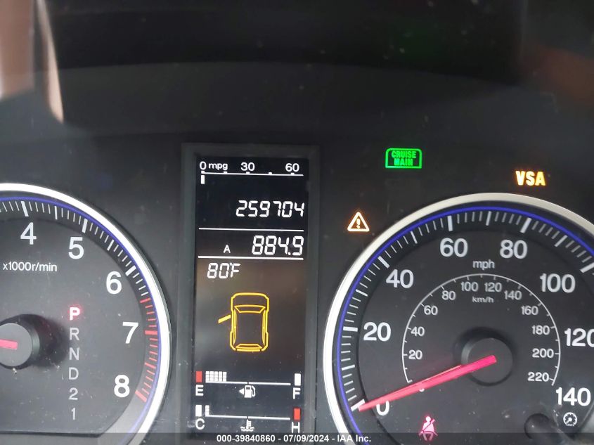 2009 Honda Cr-V Ex VIN: 5J6RE48589L023077 Lot: 39840860