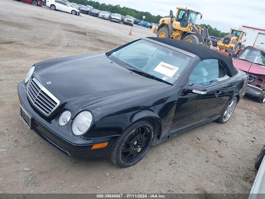 2002 Mercedes-Benz Clk 430 VIN: WDBLK70GX2T119638 Lot: 39840887
