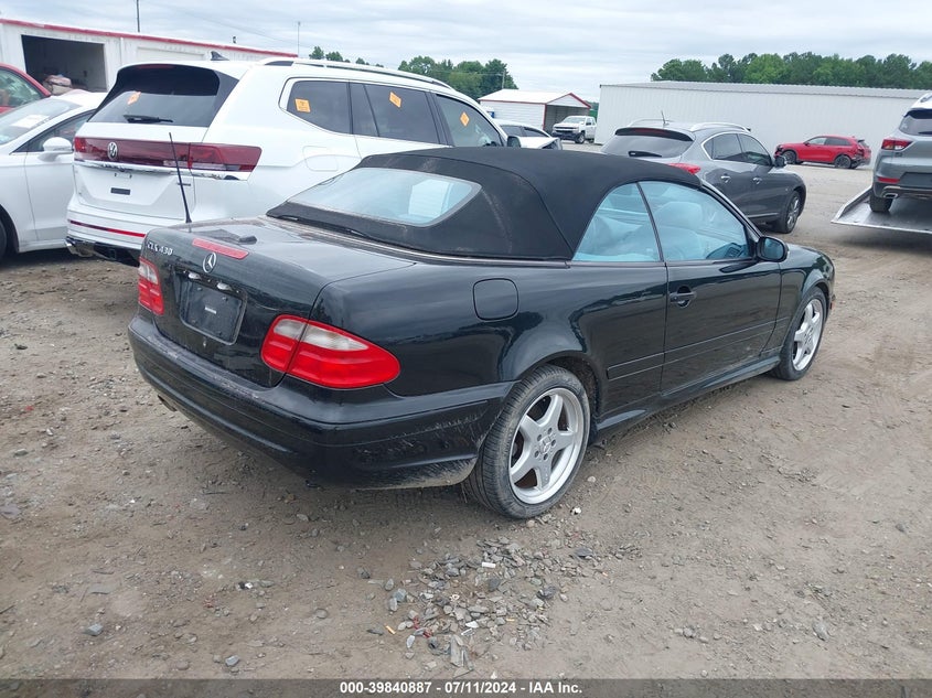 2002 Mercedes-Benz Clk 430 VIN: WDBLK70GX2T119638 Lot: 39840887