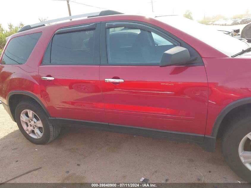 2012 GMC Acadia Sl VIN: 1GKKRNED6CJ406231 Lot: 39840900