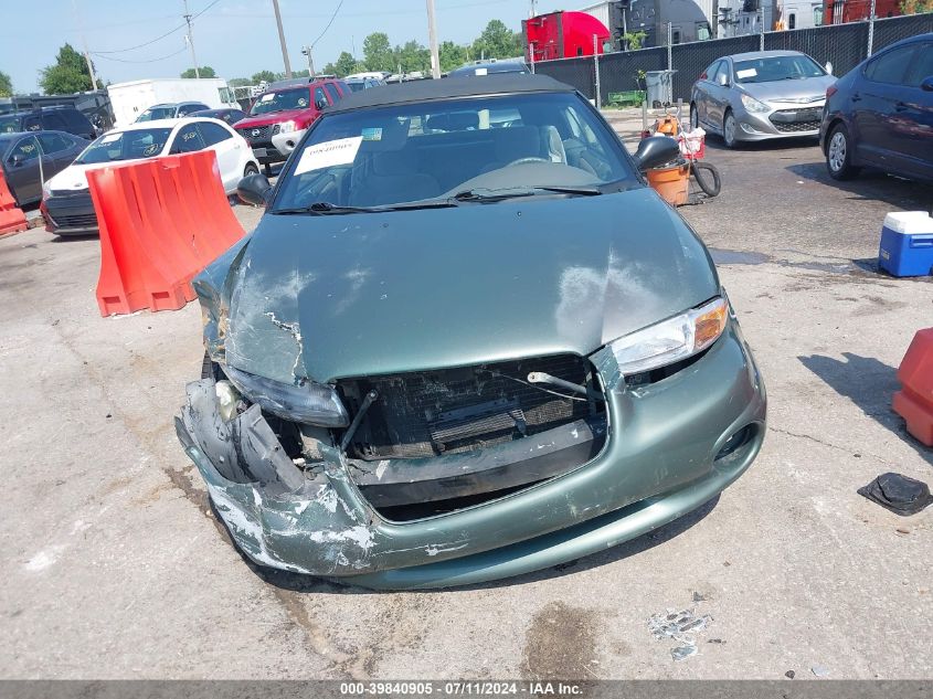 1997 Chrysler Sebring Jx VIN: 3C3EL45H6VT578542 Lot: 39840905