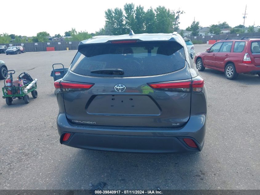 2023 Toyota Highlander Xle VIN: 5TDKDRAH7PS007623 Lot: 39840917