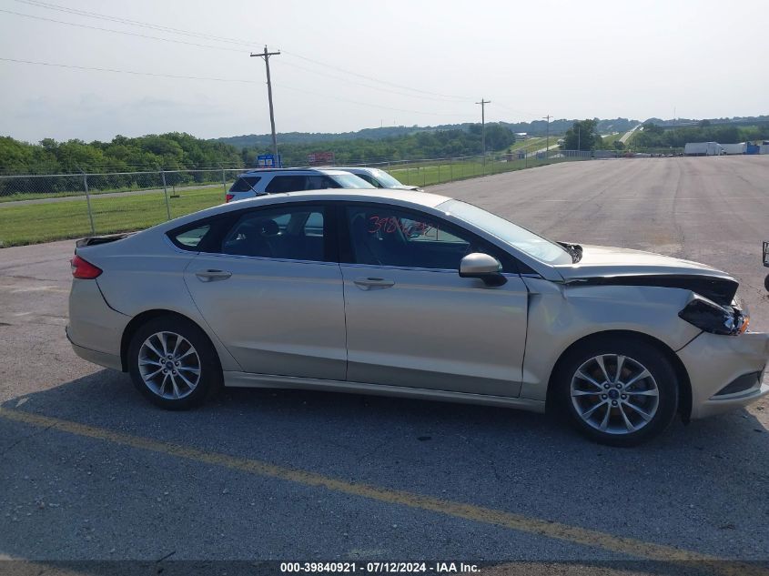 2017 Ford Fusion Se VIN: 3FA6P0H70HR412850 Lot: 39840921