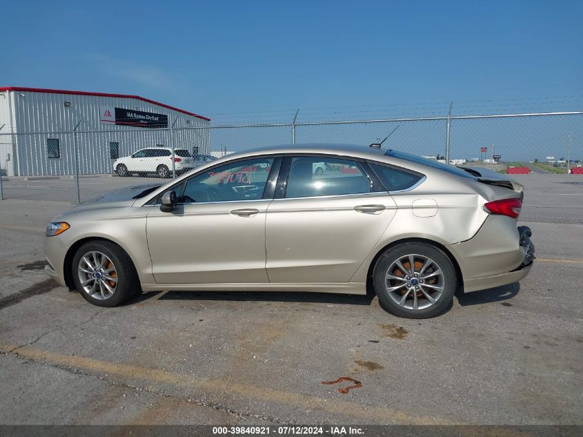 2017 Ford Fusion Se VIN: 3FA6P0H70HR412850 Lot: 39840921