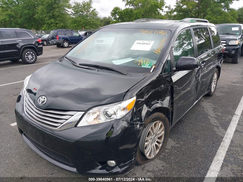 2016 Toyota Sienna Xle Premium 8 Passenger VIN: 5TDYK3DC8GS696472 Lot: 39840961
