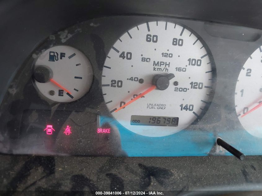 2000 Nissan Altima Gle/Gxe/Se/Xe VIN: 1N4DL01D0YC211306 Lot: 39841006