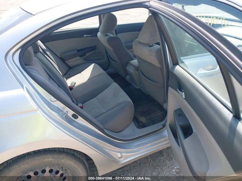 2010 Honda Accord 2.4 Lx VIN: 1HGCP2F36AA128391 Lot: 39841096