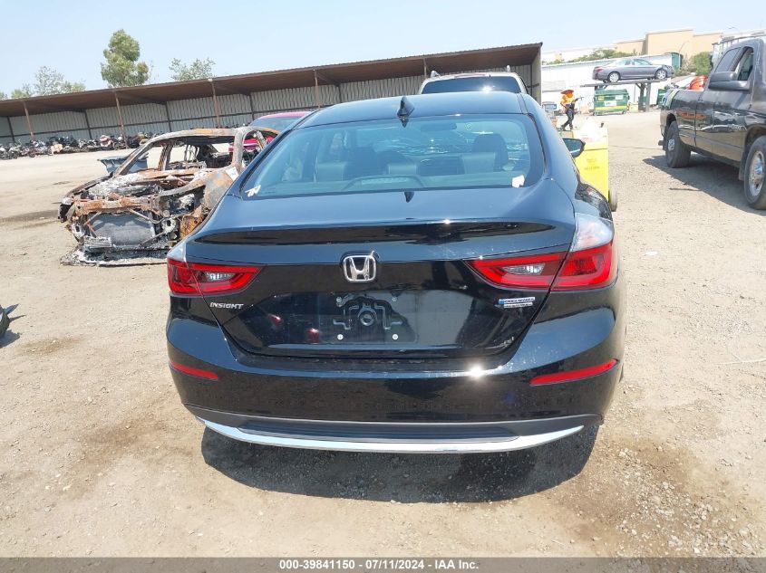 2022 Honda Insight Touring VIN: 19XZE4F95NE001326 Lot: 39841150