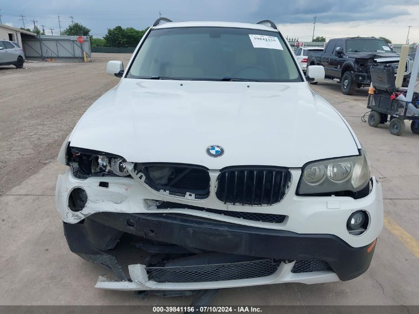 2007 BMW X3 3.0Si VIN: WBXPC93417WF14283 Lot: 39841156