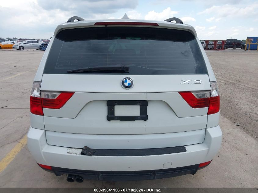 2007 BMW X3 3.0Si VIN: WBXPC93417WF14283 Lot: 39841156