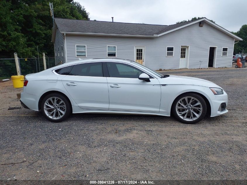 2020 Audi A5 Sportback Premium Plus 45 Tfsi Quattro S Tronic VIN: WAUCNCF59LA018284 Lot: 39841226