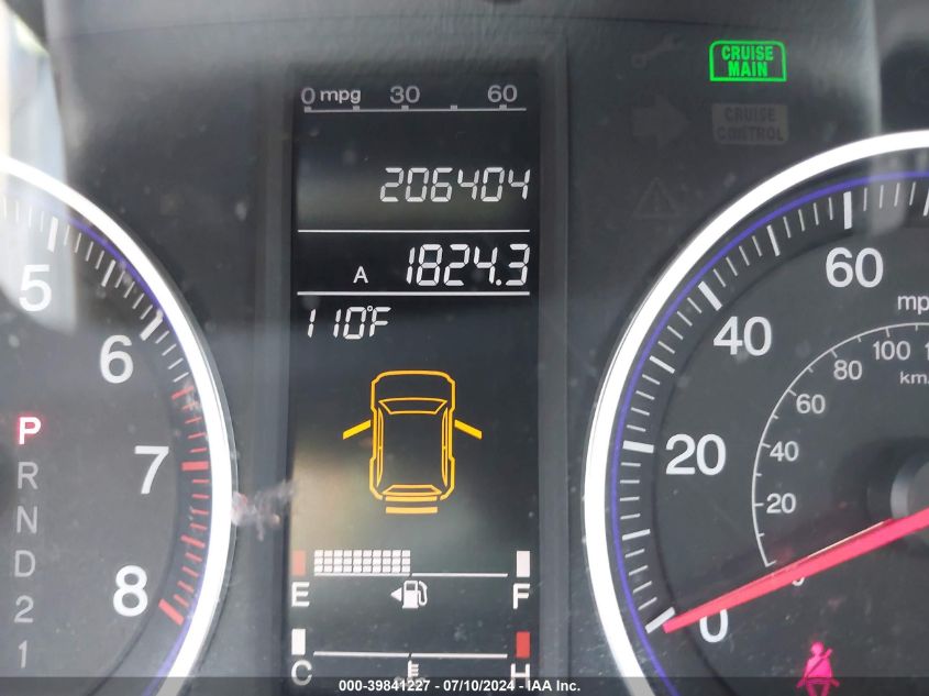 2009 Honda Cr-V Ex-L VIN: 5J6RE48729L032164 Lot: 39841227