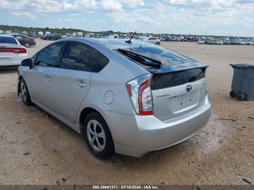 2013 Toyota Prius Three VIN: JTDKN3DU8D0344139 Lot: 39959711