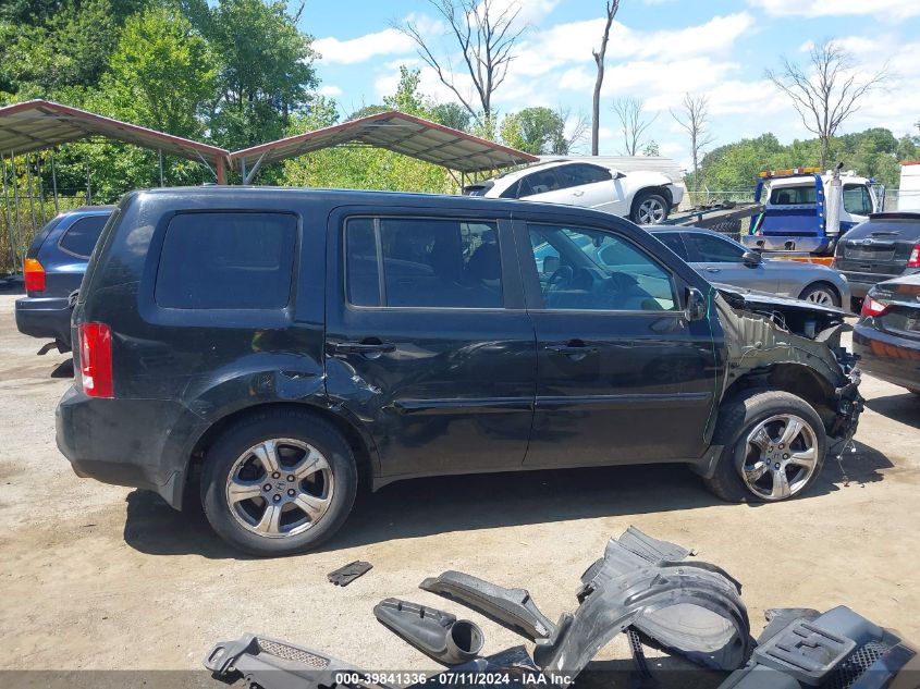 2014 Honda Pilot Ex-L VIN: 5FNYF4H58EB040201 Lot: 39841336