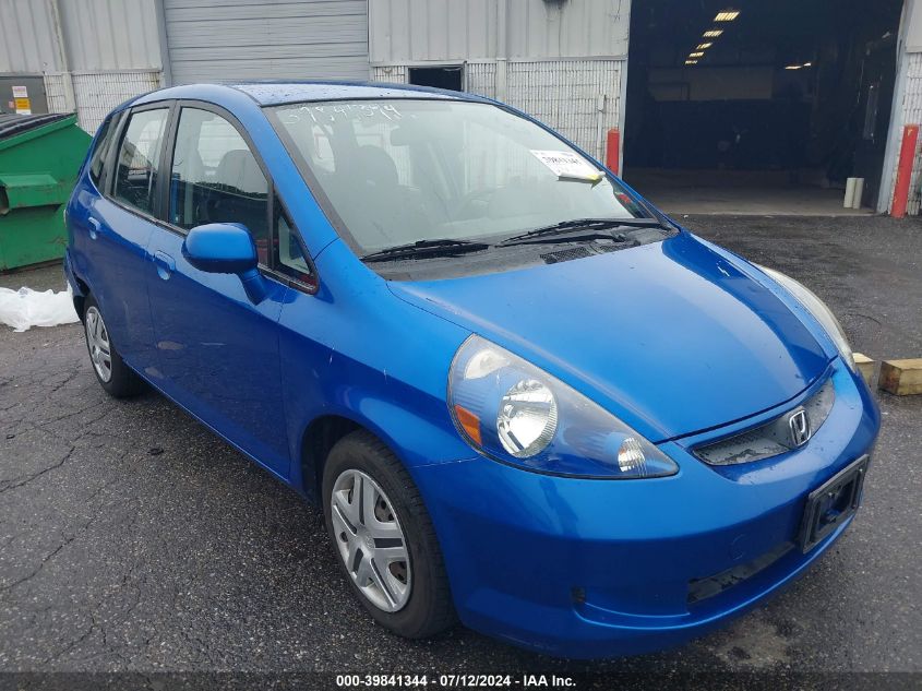 2008 Honda Fit VIN: JHMGD38498S054133 Lot: 39841344