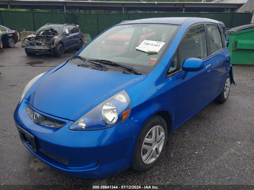 2008 Honda Fit VIN: JHMGD38498S054133 Lot: 39841344