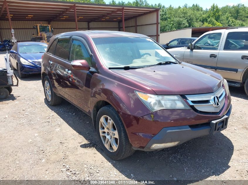 2009 Acura Mdx Technology Package VIN: 2HNYD28699H527260 Lot: 39841348