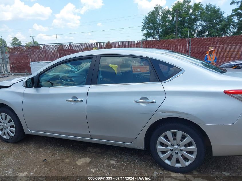 2014 Nissan Sentra Fe+ S/Fe+ Sv/S/Sl/Sr/Sv VIN: 3N1AB7AP0EY237252 Lot: 39841399