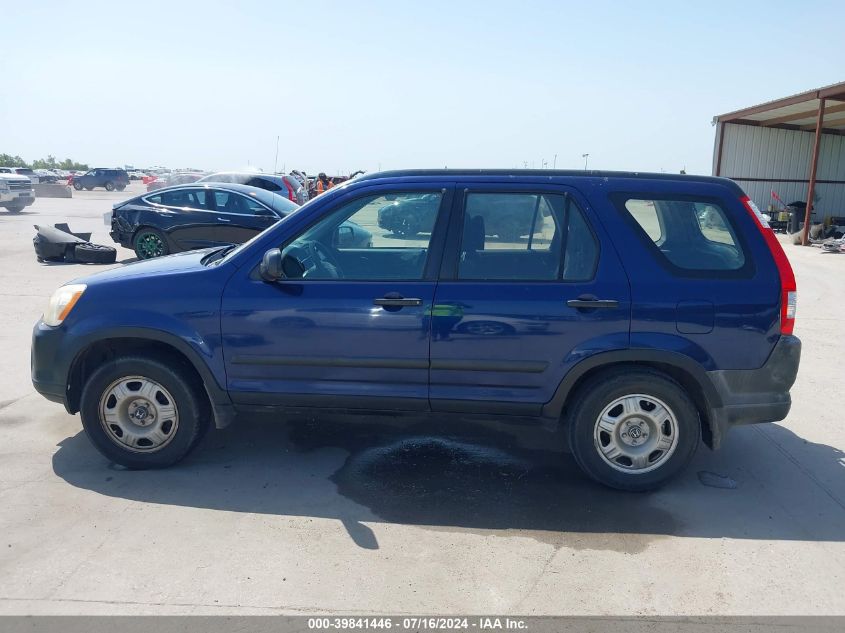 2005 Honda Cr-V Lx VIN: JHLRD68545C012854 Lot: 39841446