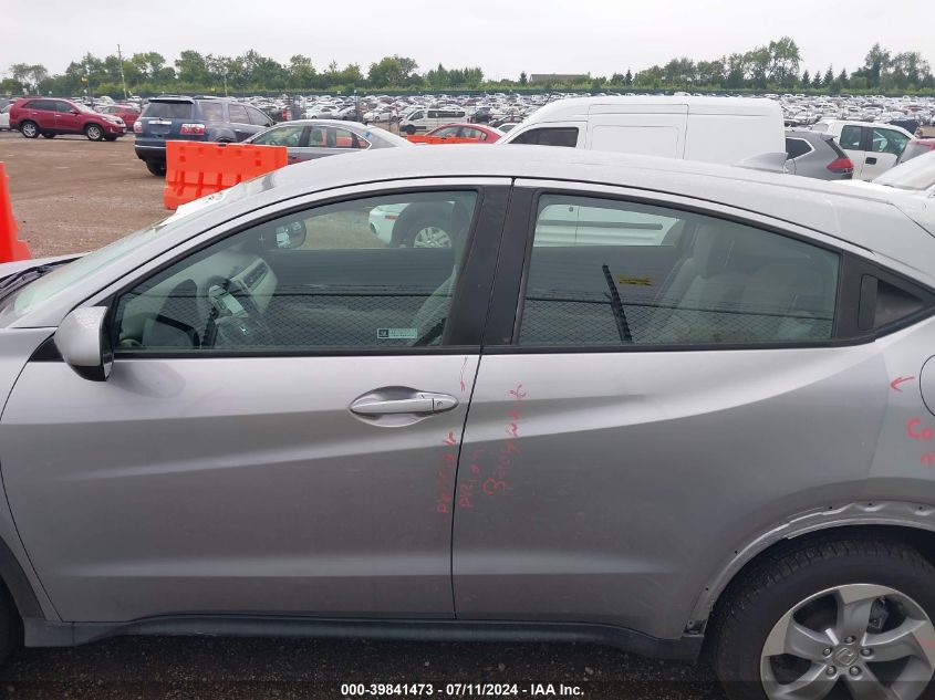 2019 Honda Hr-V Lx VIN: 3CZRU6H39KG731063 Lot: 39841473