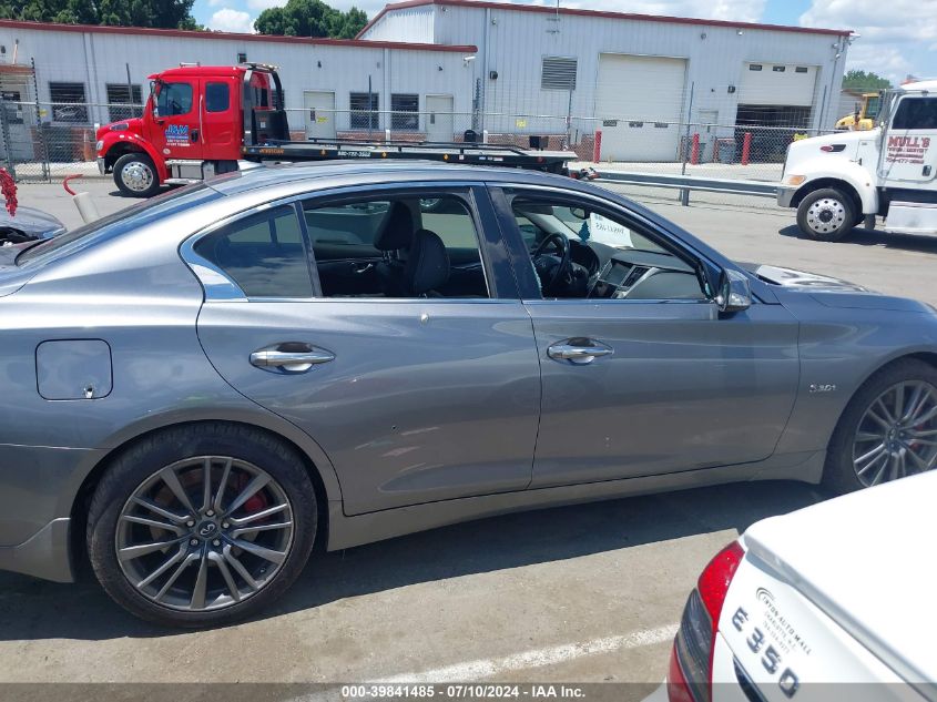 2017 Infiniti Q50 3.0T Red Sport 400 VIN: JN1FV7AR8HM871592 Lot: 39841485