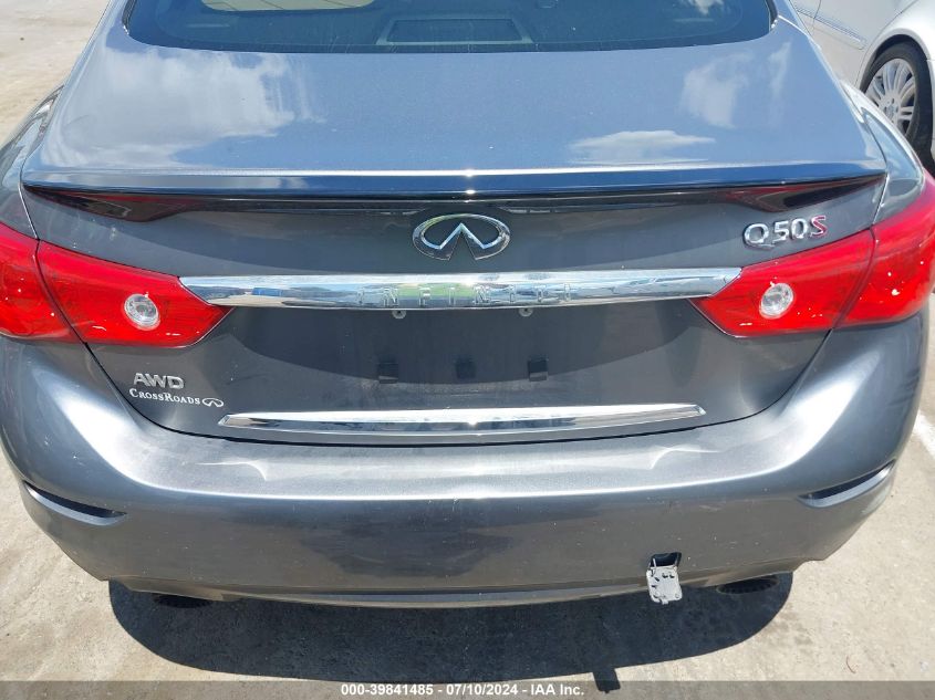 2017 Infiniti Q50 3.0T Red Sport 400 VIN: JN1FV7AR8HM871592 Lot: 39841485