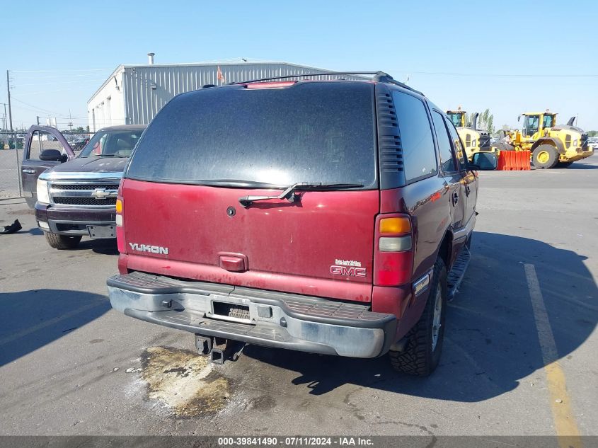 2002 GMC Yukon Slt VIN: 1GKEK13Z62R117794 Lot: 39841490