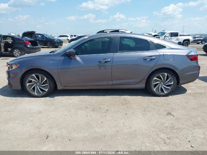 2022 Honda Insight Touring VIN: 19XZE4F95NE017168 Lot: 39841494