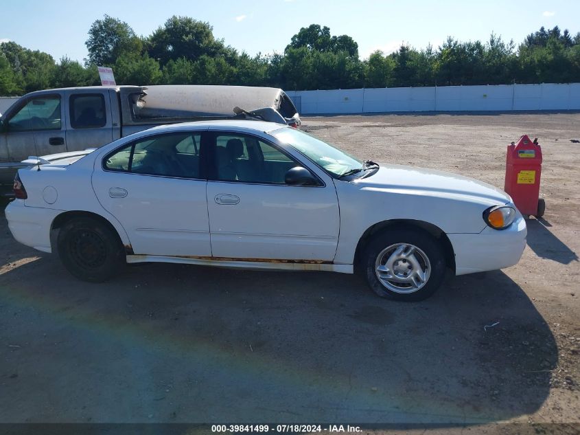 2005 Pontiac Grand Am Se VIN: 1G2NE52E45M217813 Lot: 39841499