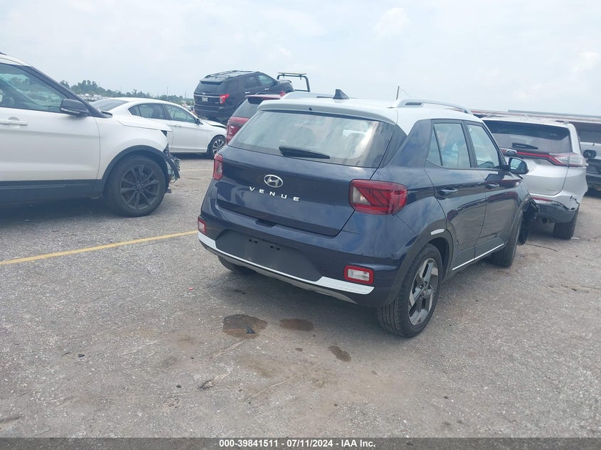 2022 Hyundai Venue Limited VIN: KMHRC8A37NU153184 Lot: 39841511