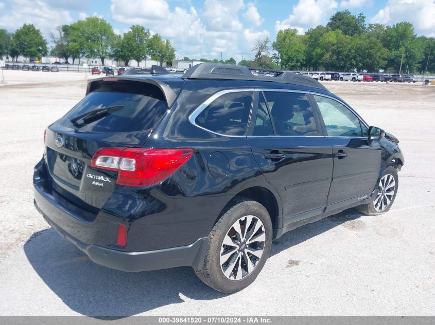 2017 Subaru Outback 3.6R Limited VIN: 4S4BSENC8H3202092 Lot: 39841520