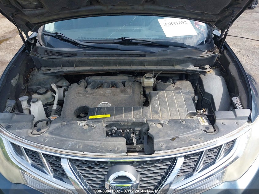 2012 Nissan Murano S VIN: JN8AZ1MU9CW112489 Lot: 39841692