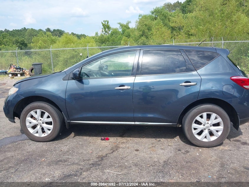 2012 Nissan Murano S VIN: JN8AZ1MU9CW112489 Lot: 39841692