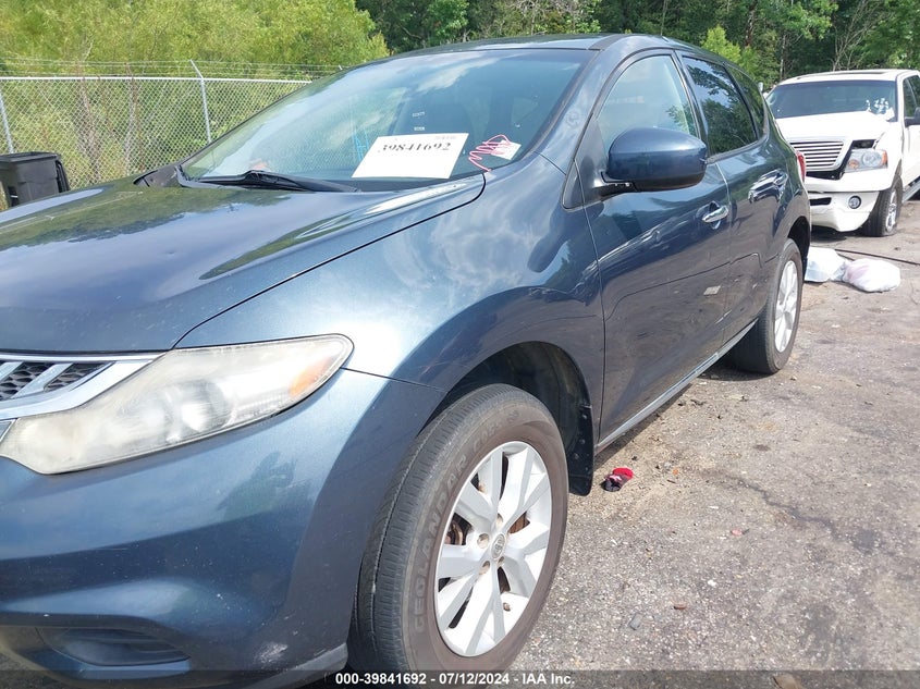2012 Nissan Murano S VIN: JN8AZ1MU9CW112489 Lot: 39841692