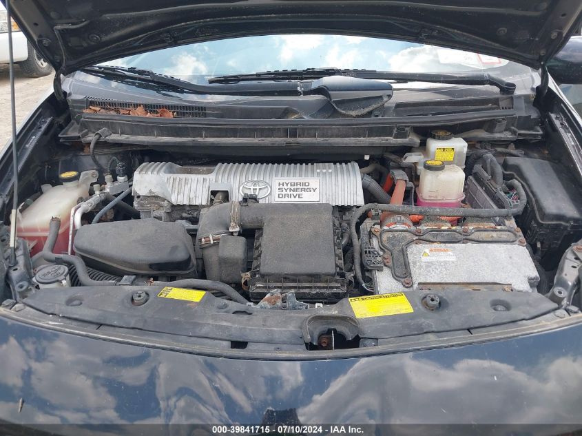 2010 Toyota Prius Iv VIN: JTDKN3DU1A0160334 Lot: 39841715