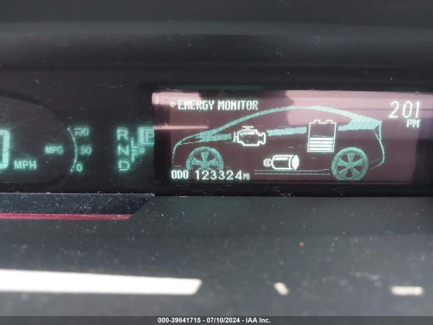 2010 Toyota Prius Iv VIN: JTDKN3DU1A0160334 Lot: 39841715