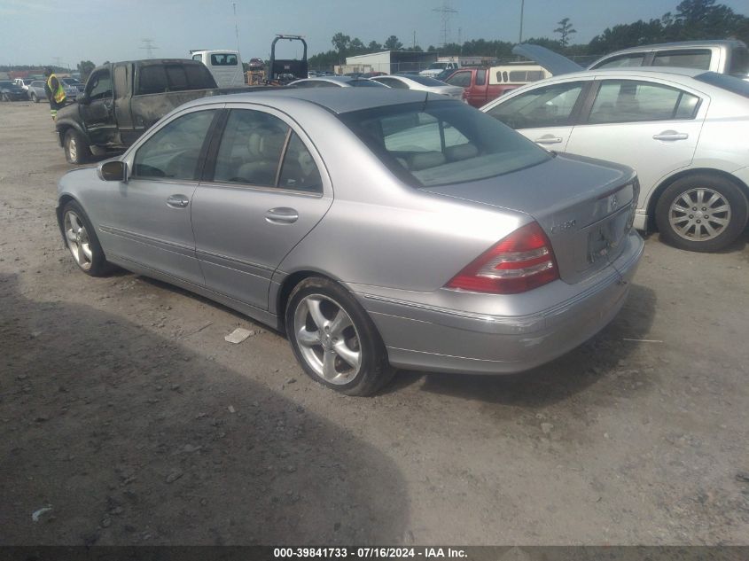 WDBRF64J75F588798 | 2005 MERCEDES-BENZ C 320