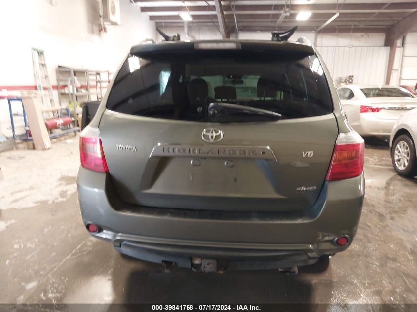 2008 Toyota Highlander Sport VIN: JTEES43A382077727 Lot: 39841768