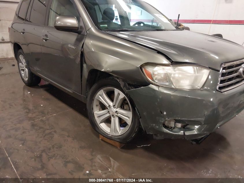 2008 Toyota Highlander Sport VIN: JTEES43A382077727 Lot: 39841768