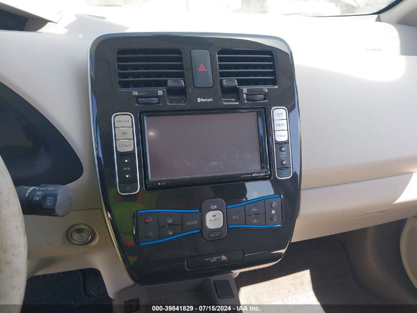 2011 Nissan Leaf Sl VIN: JN1AZ0CP8BT008192 Lot: 39841829