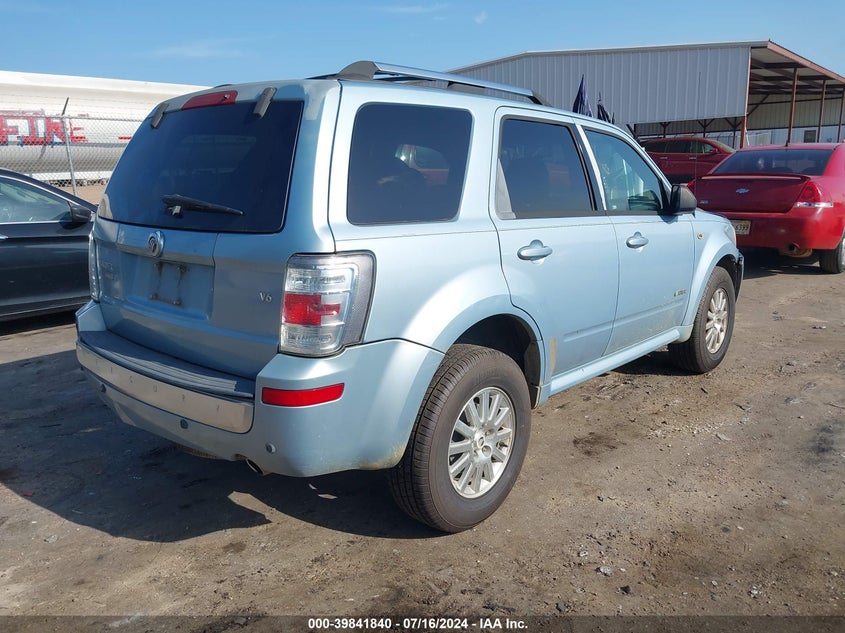 2008 Mercury Mariner Premier VIN: 4M2CU87118KJ09379 Lot: 39841840