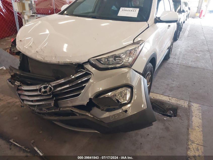 2016 Hyundai Santa Fe Se VIN: KM8SM4HF1GU134558 Lot: 39841843