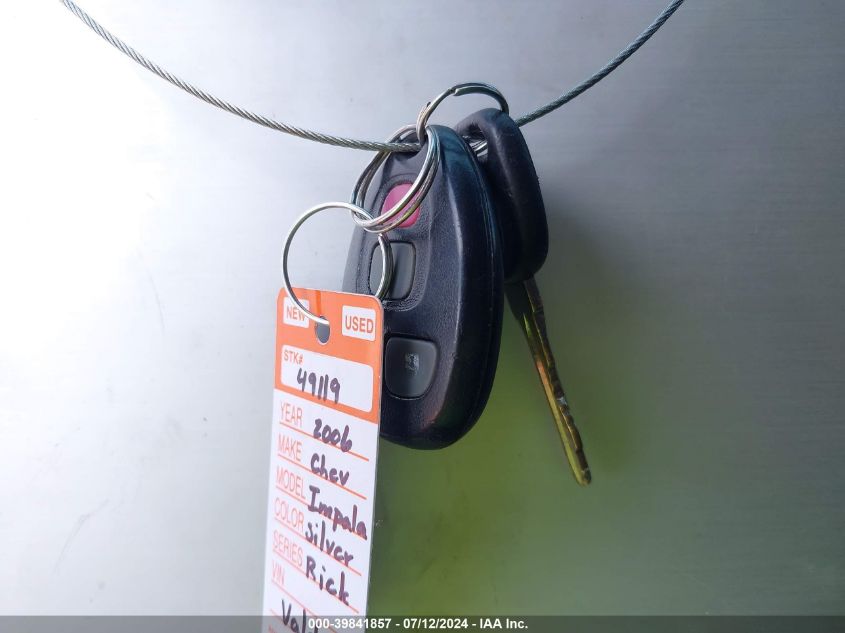 2006 Chevrolet Impala Ls VIN: 2G1WB58K469323854 Lot: 39841857