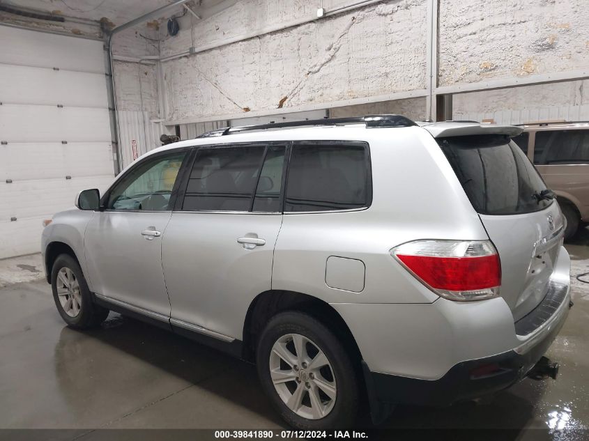 2012 Toyota Highlander Base V6 VIN: 5TDBK3EH7CS174703 Lot: 39841890
