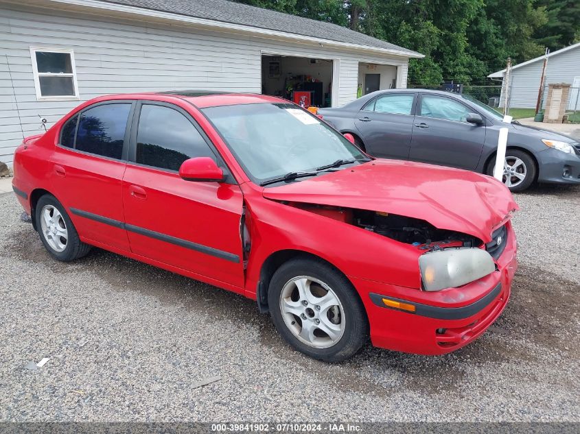 2004 Hyundai Elantra Gls/Gt VIN: KMHDN46DX4U883507 Lot: 39841902