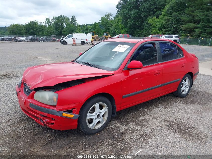 2004 Hyundai Elantra Gls/Gt VIN: KMHDN46DX4U883507 Lot: 39841902