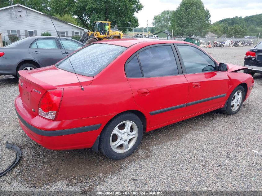 2004 Hyundai Elantra Gls/Gt VIN: KMHDN46DX4U883507 Lot: 39841902