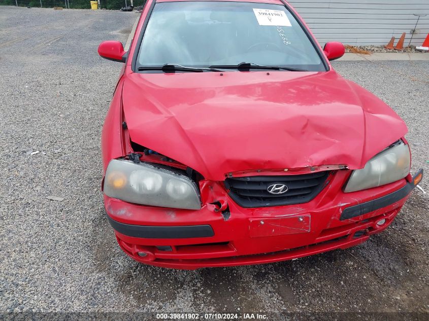 2004 Hyundai Elantra Gls/Gt VIN: KMHDN46DX4U883507 Lot: 39841902