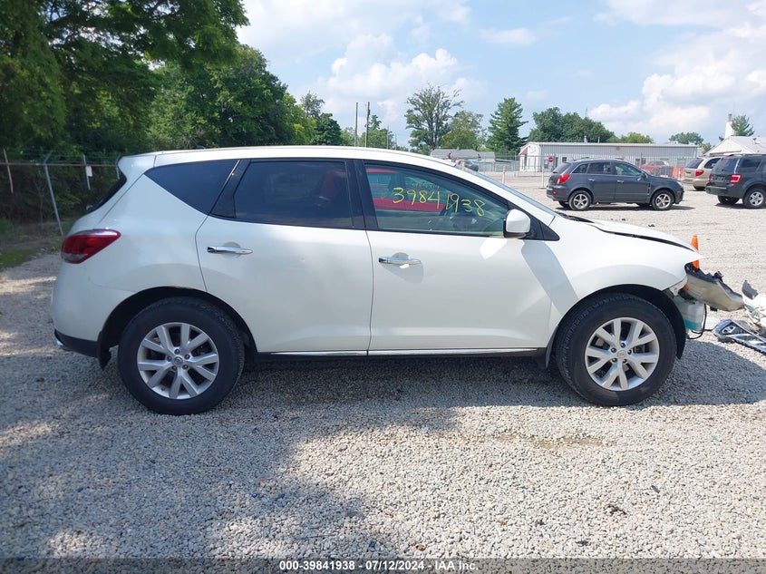 2011 Nissan Murano S VIN: JN8AZ1MW0BW174945 Lot: 39841938